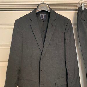 J Crew Charcoal Dark Grey Thompson Suit Size 40 Jacket, 32x30 Pants